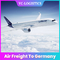 الشحن الجوي إلى الولايات المتحدة الأمريكية والمملكة المتحدة وألمانيا DDP خدمة الشحن أمازون FBA